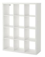 KALLAX Open kast, wit, 112x147 cm, Ophalen, Gebruikt, Overige houtsoorten