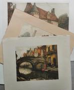 Alfred Van Neste 3x, Antiek en Kunst, Kunst | Etsen en Gravures, Ophalen of Verzenden