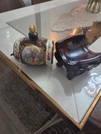 Antiek brocant hand geschilderd, Antiquités & Art, Curiosités & Brocante, Enlèvement