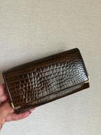 Vintage portemonnee croco, Handtassen en Accessoires, Portemonnees, Ophalen of Verzenden, Zo goed als nieuw