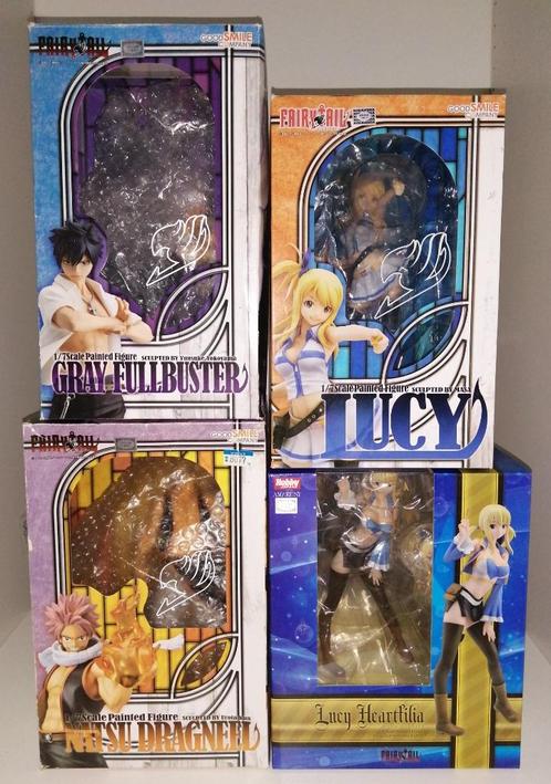 Fairy Tail-figuren - Natsu, Lucy en Gray, Verzamelen, Beelden en Beeldjes, Zo goed als nieuw, Overige typen, Ophalen of Verzenden