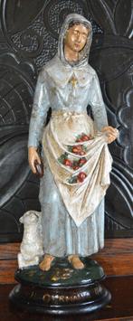 Sainte Germaine Cousin 39 cm, Antiquités & Art, Antiquités | Objets religieux, Enlèvement ou Envoi