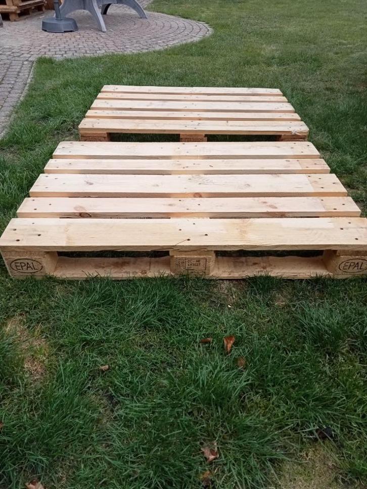 Europalletten, opzetranden voor, europalletten, Doe-het-zelf en Bouw, Hout en Planken, Zo goed als nieuw, Pallet, Ophalen