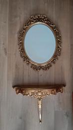 Mooie volhouten spiegel en console, Huis en Inrichting, Ophalen, Zo goed als nieuw