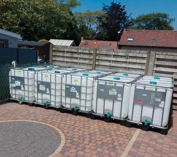 IBC CONTAINER regenton / drinkbak / opvangbak ! 1000L water  beschikbaar voor biedingen