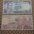 Set marocain de 5 et 10 dirhams, Timbres & Monnaies, Billets de banque | Afrique, Série, Enlèvement ou Envoi, Autres pays