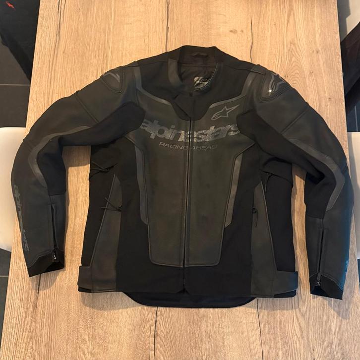 Alpinestars GP Force V2 Leather Jacket - Zwart, Motoren, Kleding | Motorkleding, Jas | leer, Heren, Nieuw zonder kaartje, Ophalen of Verzenden