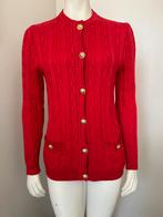 Céline gedraaid rood wollen vest maat M, Kleding | Dames, Truien en Vesten, Ophalen of Verzenden, Rood