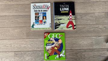 TINTIN Géo Magazine, Science et Vie + Tintin et la Lune beschikbaar voor biedingen