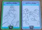 Assepoester: 2 verzamelkaarten Disney Colour Magic, Verzamelen, Ophalen of Verzenden, Assepoester of Belle, Zo goed als nieuw