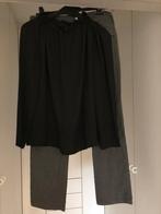 Zwarte blouse met grijze broek, Enlèvement, Comme neuf, Taille 38/40 (M)