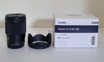  Sigma 16mm f/1.4 DC DN (Sony E-mount) – Zo goed als nieuw beschikbaar voor biedingen