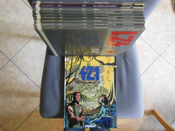 Lot BD 421 1 à 10 Toutes en EO, Boeken, Stripverhalen, Gelezen, Ophalen of Verzenden