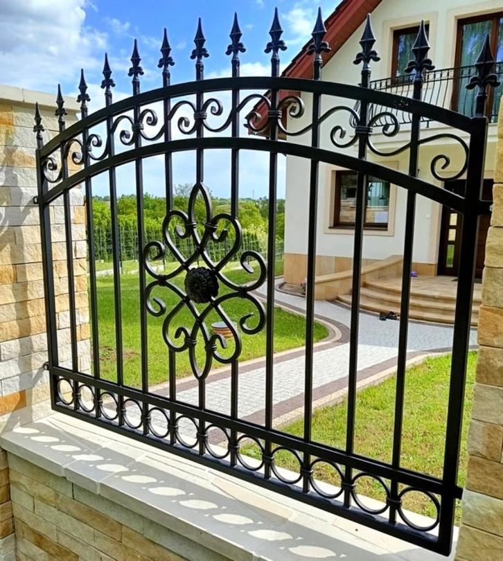 hekken, Poort, smeedijzeren poort, Artistieke smederij, Tuin en Terras, Tuinhekken en Hekwerk, Nieuw, IJzer, Ophalen of Verzenden