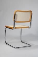 ROTAN RIETEN stoel chroom, Huis en Inrichting, Ophalen, Bruin, Zo goed als nieuw, Vijf, Zes of meer stoelen
