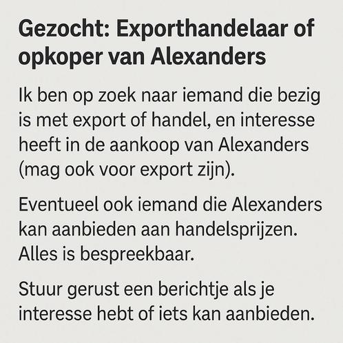 Gezocht: Exporthandelaar of opkoper van Alexanders, Dieren en Toebehoren, Vogels | Parkieten en Papegaaien