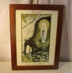 Belle impression religieuse antique - Vierge Marie à Lourdes, Antiquités & Art, Enlèvement ou Envoi