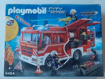 camion pompe à incendie playmobil 9464  Avec son et lumière disponible aux enchères