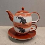 Theepot met tas, olifant decoratie, Enlèvement, Neuf, Porcelaine, Autres types