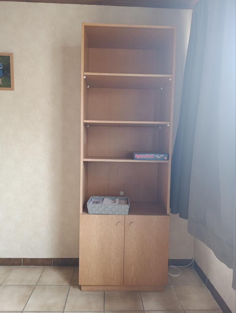 Stevige boekenkast in eik., Enlèvement