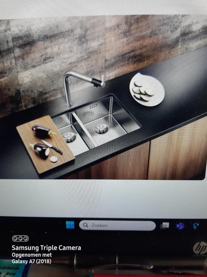 U SPOELBAK RVS  /  BLANCO, Huis en Inrichting, Keuken | Keukenelementen, Nieuw, Ophalen