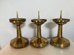 Set van 3 kandelaars kerk (32,5 cm), Antiek en Kunst, Ophalen of Verzenden, Koper of Brons