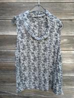 Zwart en Wit Bloesje In Fijne Stof Maat 42, Kleding | Dames, Topjes, Zwart, Maat 42/44 (L), Ophalen of Verzenden, Zonder mouw