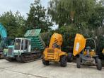 Graafmachines & dumpers te huur met service!