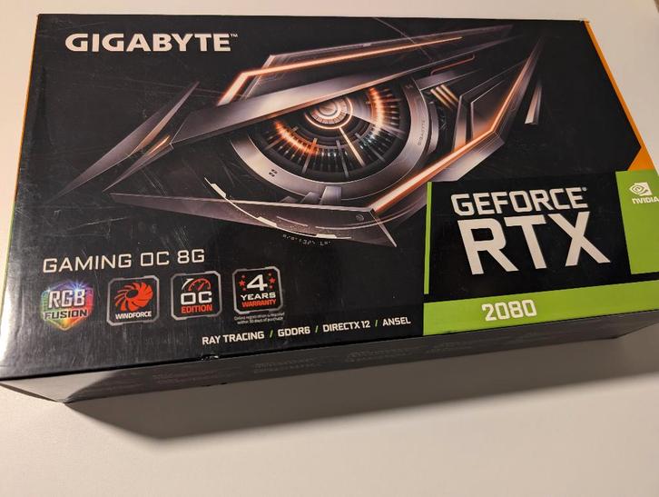 Gigabyte RTX 2080 Gaming OC, Computers en Software, Videokaarten, Gebruikt, Nvidia, PCI-Express 3.0, GDDR6, HDMI, DisplayPort