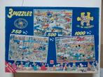 3 puzzels Jan van Haasteren, Enlèvement ou Envoi, Utilisé, Puzzle