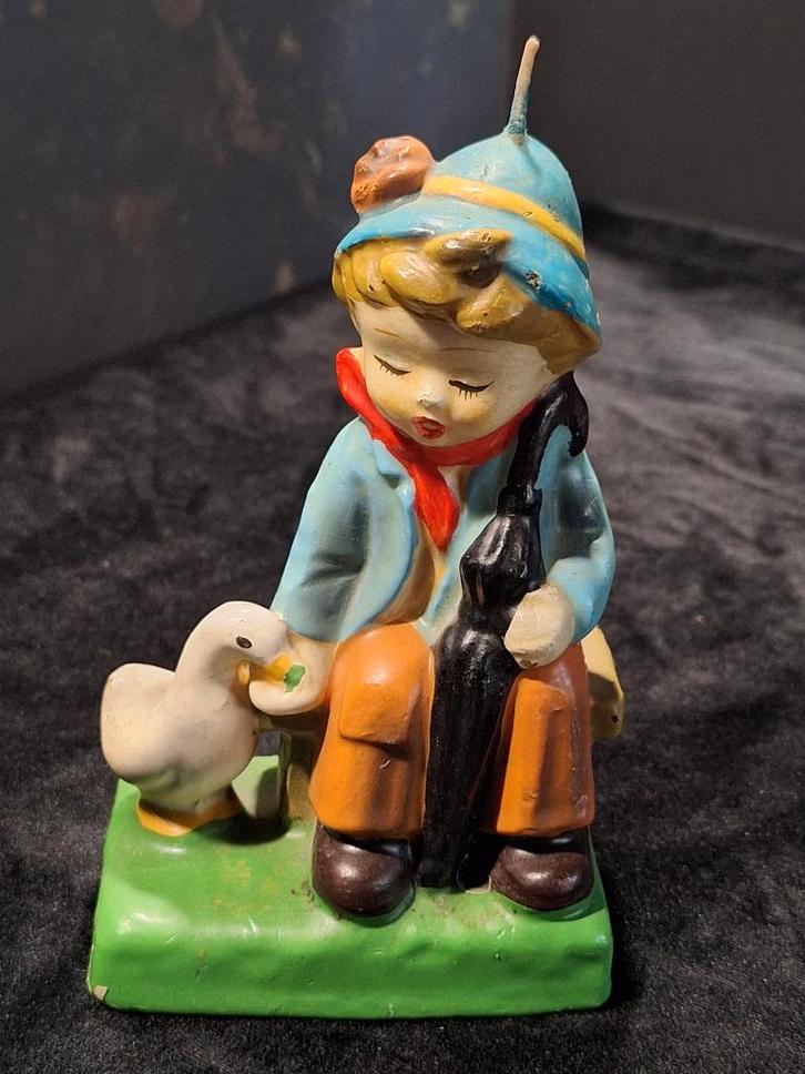 Vintage kaars met Hummelfiguur., Antiek en Kunst, Curiosa en Brocante, Ophalen of Verzenden