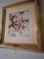 Twee schilderijen afdruk engelen, Enlèvement