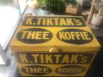 Koffieblik tik tak koffie thee, Verzamelen, Ophalen of Verzenden, Gebruikt
