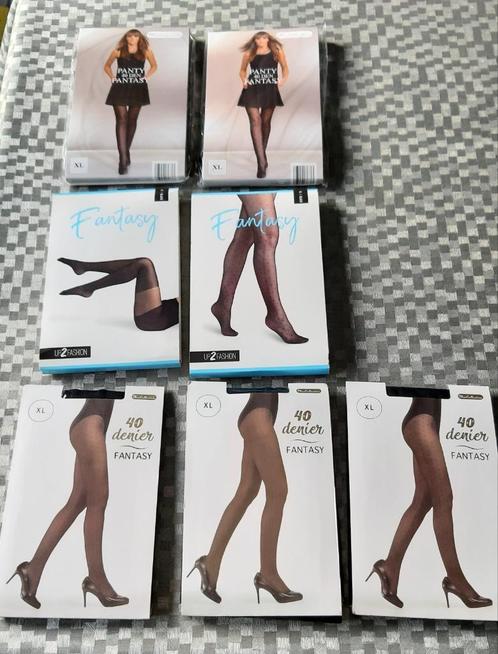 7x nieuwe fantasypanty's- XL- zwart - 2 €/stuk of samen 10 €, Vêtements | Femmes, Leggings, Collants & Bodies, Neuf, Panty, Autres tailles