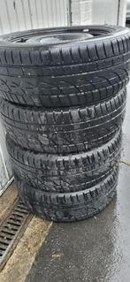 4 pneus hiver Hankook 215/55 R16 avec jantes, Ophalen, Winterbanden, Band(en)