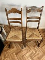 5 houten / rieten stoelen, Enlèvement