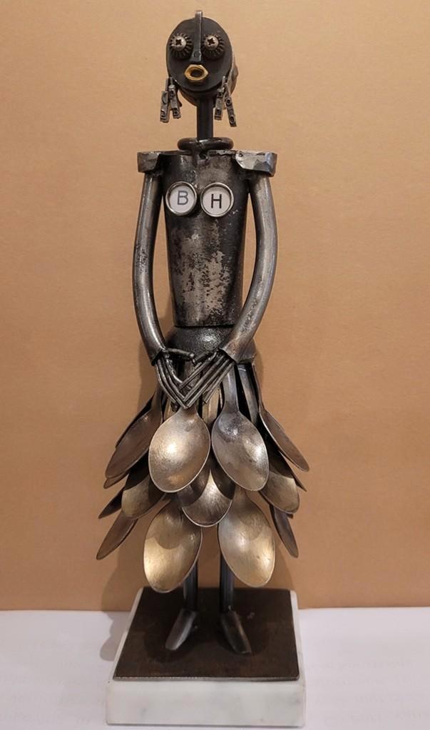 Ludo GIELS, Lepelrokje 2, Antiek en Kunst, Kunst | Beelden en Houtsnijwerken, Ophalen of Verzenden