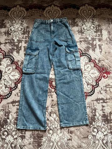Blauwe cargojeans – maat M beschikbaar voor biedingen
