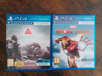 2 spelletjes voor ps4 met vr bril beschikbaar voor biedingen
