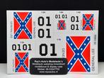 Sticker General Lee  Decals Dukes of Hazzard  Dodge 1:18, Envoi, Neuf, Autres types, Autres marques