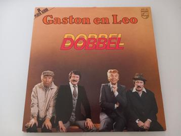 Vinyle 2LP Gaston & Leo Dobbel Cabaret Humour Comedy, Enlèvement ou Envoi, 12 pouces