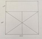 NU €500! Dubbele deur 191x296 OF vast raam 186x210 mat glas, Doe-het-zelf en Bouw, Ophalen, Nieuw, 160 cm of meer, 160 cm of meer