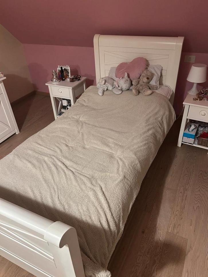 Set persoonsbed Scapa +matras/ verstelbaar lattenbodem, Huis en Inrichting, Slaapkamer | Matrassen en Bedbodems, Matras, Ophalen