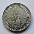zuid Africa, 5 shillings, 1952, Postzegels en Munten, Munten | Afrika, Zuid-Afrika, Zilver, Verzenden