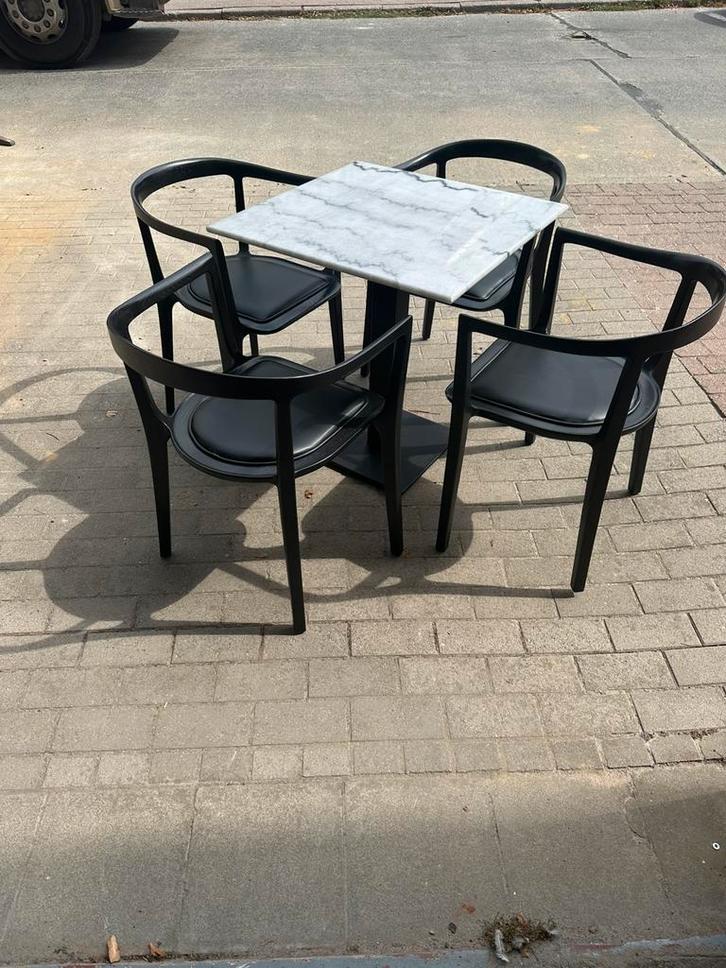 20 stoelen en 5 tafels, Zakelijke goederen, Horeca | Meubilair en Inrichting, Meubilair, Gebruikt, Ophalen