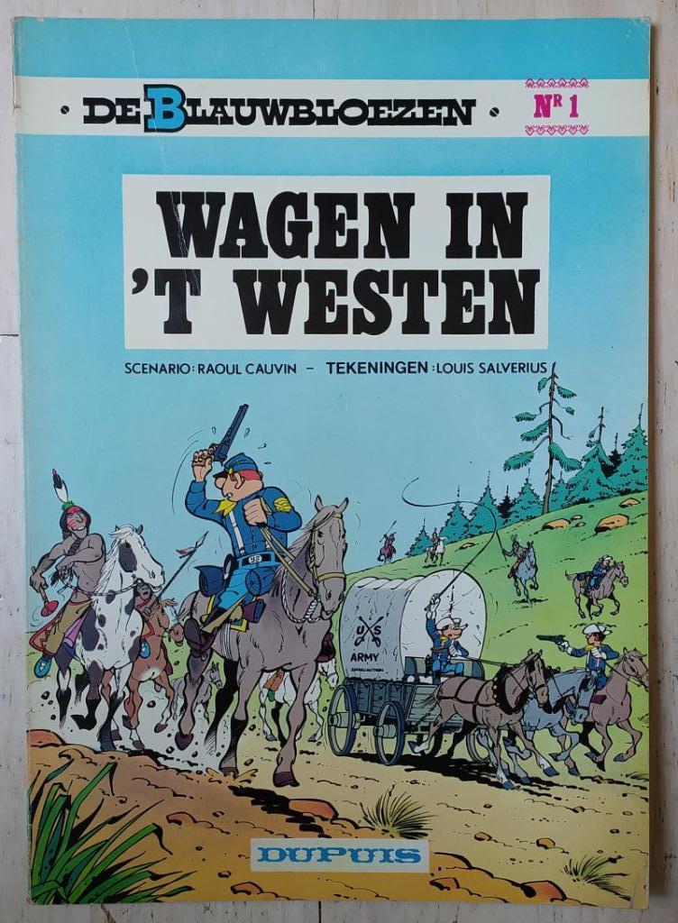De Blauwbloezen nr. 1 - Wagen in 't Westen (1972), Ophalen of Verzenden