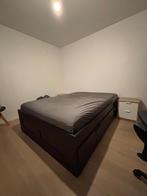 Zwart bed van ikea, Huis en Inrichting, Slaapkamer | Bedden, Ophalen, Gebruikt, Zwart, 140 cm