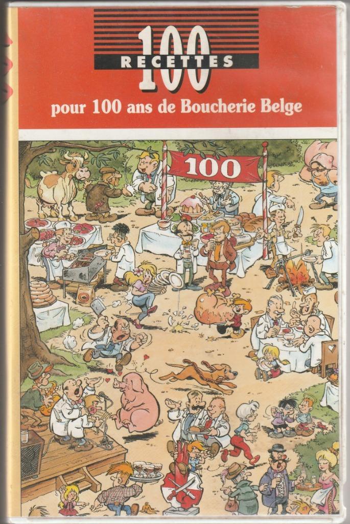100 RECETTES pour 100 ans de Boucherie Belge, Boeken, Kookboeken, Gelezen, Voorgerechten en Soepen, Hoofdgerechten, Europa, Ophalen