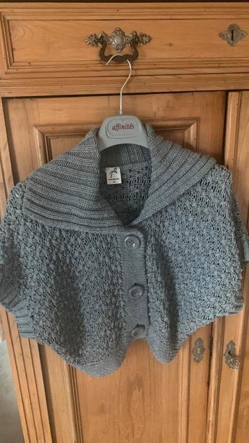 Gilet court gris dame taille M disponible aux enchères