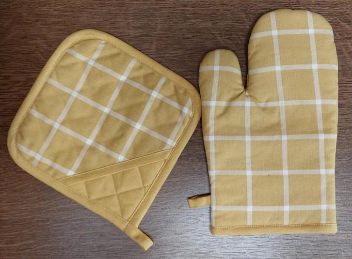 Nieuw - Ovenwanten + keukenhanddoek - € 4, Huis en Inrichting, Keuken | Textiel, Nieuw, Overige typen, Blauw, Ophalen of Verzenden